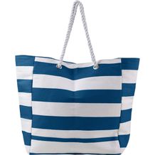 Strandtasche aus Baumwolle/Polyester Luzia (blau) (Art.-Nr. CA367477)