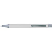 Kugelschreiber mit Softtouch-Oberfläche und Glanzgravur Emmett (weiß) (Art.-Nr. CA375140)