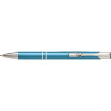 Kugelschreiber aus Aluminium Delia (blasses blaugrün) (Art.-Nr. CA376557)