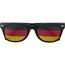 Fan Sonnenbrille aus Plexiglas Lexi (schwarz/rot) (Art.-Nr. CA391230)