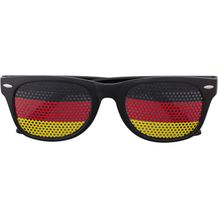 Fan Sonnenbrille aus Plexiglas Lexi (schwarz/rot) (Art.-Nr. CA391230)