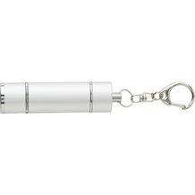 2-in-1 Schlüsselanhänger aus Kunststoff Molly (silber) (Art.-Nr. CA408137)