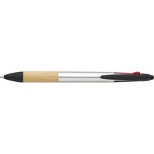 ABS-Kugelschreiber Malachi mit 3 Tintenfarben (silber) (Art.-Nr. CA408858)