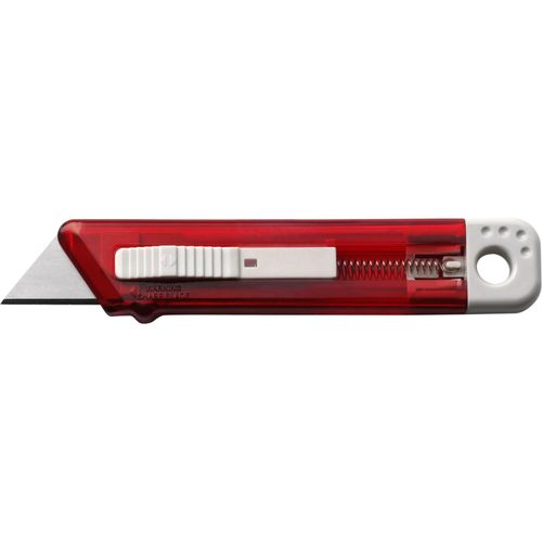 Cutter-Messer mit Federkernautomatik aus Kunststoff Griffin (Art.-Nr. CA409917) - Cuttermesser aus Kunststoff mit Federker...