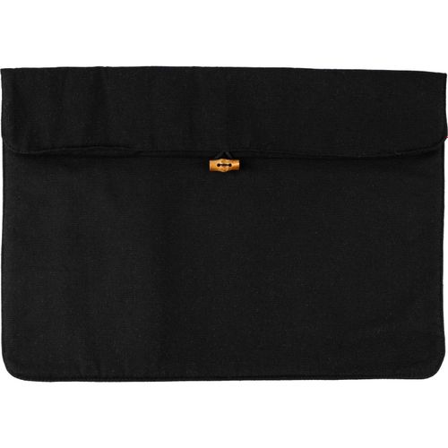 Laptoptasche aus Baumwolle (220 gr/m²) Dirk (Art.-Nr. CA419255) - Baumwoll-Laptoptasche (220gr/m2) mit...