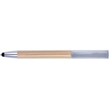 Bambus Kugelschreiber mit Touchfunktion Colette (silber) (Art.-Nr. CA421898)