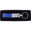 Schlüsselanhänger mit Stahlplatte und Kunsstofflasche Keon (kobaltblau) (Art.-Nr. CA428074)