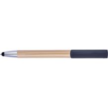 Bambus Kugelschreiber mit Touchfunktion Colette (Schwarz) (Art.-Nr. CA432336)
