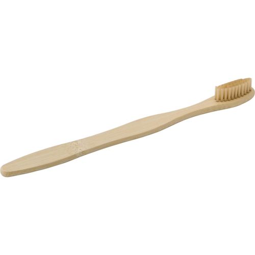 Zahnbürste aus Bambus Joe (Art.-Nr. CA437065) - Zahnbürste aus Bambus in Kraftpapierbox...