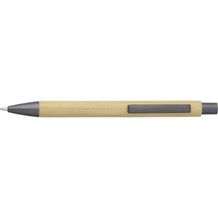 Kugelschreiber aus Bambus und Kunststoff Kalani (stahlgrau) (Art.-Nr. CA442532)