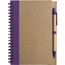 Notizbuch aus recyceltem Papier Stella (Violett) (Art.-Nr. CA444189)