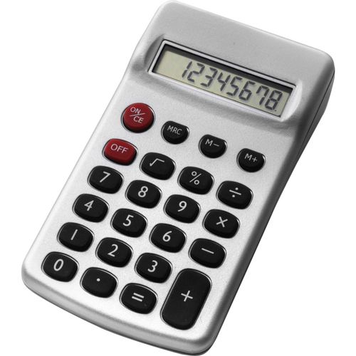 Taschenrechner aus Kunststoff Tulia (Art.-Nr. CA466230) - Taschenrechner aus Kunststoff, 8 Ziffern...