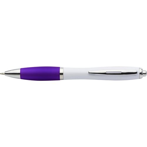 Kugelschreiber aus Kunststoff Swansea (Art.-Nr. CA473369) - Kugelschreiber aus Kunststoff, Metall-Cl...