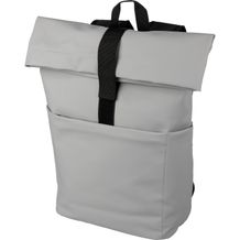 PU-Lederrucksack Senta (Grau) (Art.-Nr. CA481107)