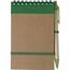 Notizbuch aus recyceltem Karton Emory (grün) (Art.-Nr. CA490297)