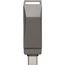 USB-Stick aus verzinkter Oberfläche Dorian (stahlgrau) (Art.-Nr. CA490936)