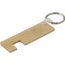Bambus-Schlüsselanhänger mit Telefonhalterung (Braun) (Art.-Nr. CA494018)