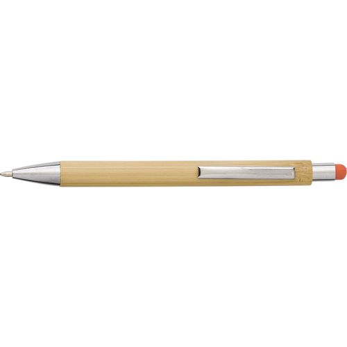 Kugelschreiber aus Bambus und Kunststoff Claire (Art.-Nr. CA506914) - Kugelschreiber aus Bambus mit Kunststoff...