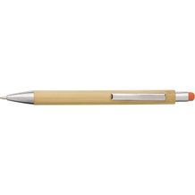 Kugelschreiber aus Bambus und Kunststoff Claire (orange) (Art.-Nr. CA506914)