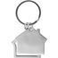 Schlüsselanhänger aus Zink-Aluminium in Hausform Amaro (silber) (Art.-Nr. CA595693)