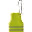Schlüsselanhänger 'Warnweste' aus PVC (gelb) (Art.-Nr. CA597420)
