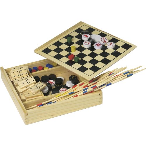 Spielsetin Holzbox Cherie (Art.-Nr. CA611428) - Spielset in Holzbox, 5-tlg. bestehend...