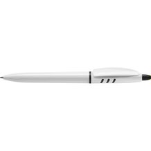 Stilolinea Kugelschreiber 'S 30' aus Kunststoff (Weiß/Schwarz) (Art.-Nr. CA615801)
