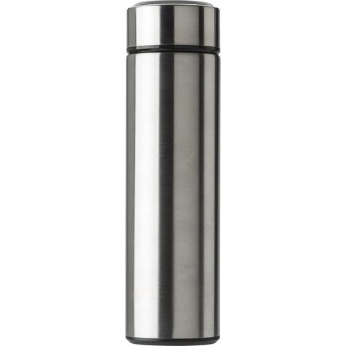Edelstahl-Thermosflasche (450 ml) mit LED-Anzeige Fatima (Art.-Nr. CA625038) - Edelstahl-Thermosflasche (450 ml) mit...