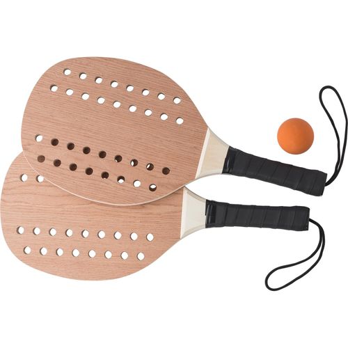 Tennisset aus Rosenholz Sergio (Art.-Nr. CA629398) - Tennisset aus Palisanderholz mit Griffen...