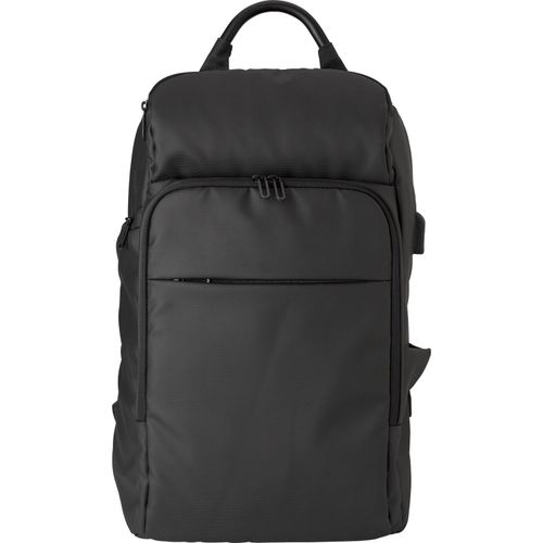 Rucksack aus Kunststoff Rishi (Art.-Nr. CA633878) - Laptop-Rucksack aus Polyester (600D)...