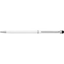 Kugelschreiber aus Aluminium Irina (weiß) (Art.-Nr. CA659026)
