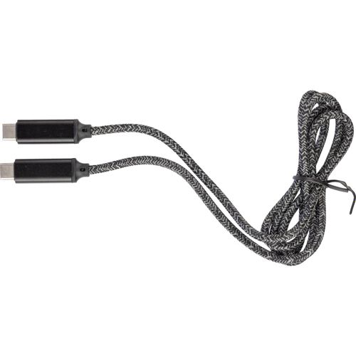 Nylon-Ladekabel 100W Gerd (Art.-Nr. CA660034) - Nylon-Ladekabel mit Aluminium-Buchsen....