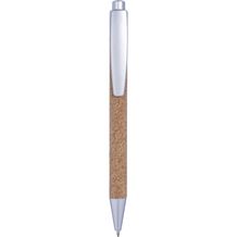 Kugelschreiber aus Kork Macie (silber) (Art.-Nr. CA665716)