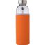 Glasflasche (500ml) mit einem Neoprenhülle Nika (orange) (Art.-Nr. CA707599)