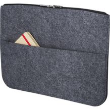 rPET Laptop-Tasche Emilia aus Filz (Grau) (Art.-Nr. CA711099)