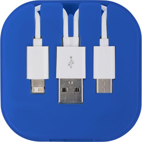 USB Ladekabel-Set 4 in1 Jonas (Art.-Nr. CA717348) - USB Ladekabel-Set 'Donau' in einer...