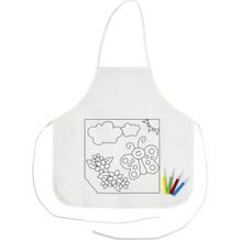 Küchenschürze 'Creativ Kids' aus Polyester (weiß) (Art.-Nr. CA723268)