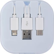 USB Ladekabel-Set 4 in1 Jonas (weiß) (Art.-Nr. CA737609)