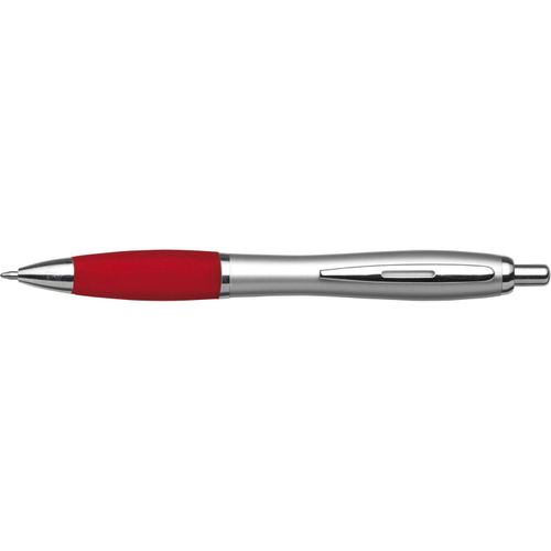 Kugelschreiber aus Kunststoff Cardiff (Art.-Nr. CA751296) - Kugelschreiber aus Kunststoff, Metall-Cl...