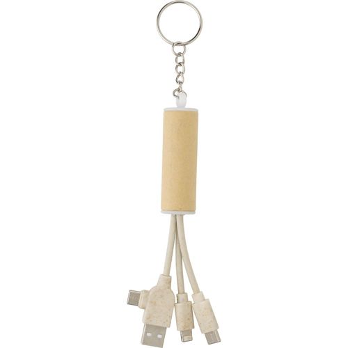 USB-Ladegerät Schlüsselanhänger Tyson (Art.-Nr. CA753986) - USB-Ladegerät-Schlüsselanhänger mit P...