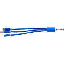 USB-Aufladekabel aus Aluminium Alvin (kobaltblau) (Art.-Nr. CA756559)