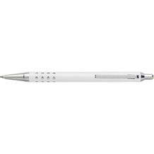 Kugelschreiber aus Aluminium Lilia (weiß) (Art.-Nr. CA758725)