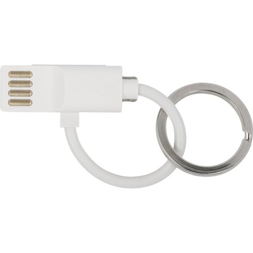 Ladekabel mit USB, USB-C, Lightning Anschluss aus Kunststoff Elfriede (Art.-Nr. CA773133) - Ladekabel 'Thor' aus Kunststoff mit...