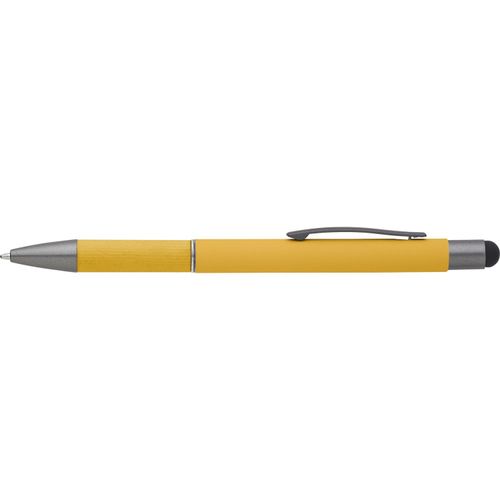 Aluminium-Kugelschreiber Jett (Art.-Nr. CA785573) - Aluminiumkugelschreiber mit Details aus...