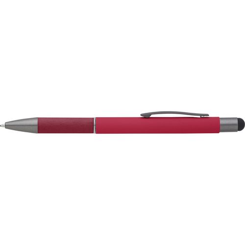 Aluminium-Kugelschreiber Jett (Art.-Nr. CA786079) - Aluminiumkugelschreiber mit Details aus...