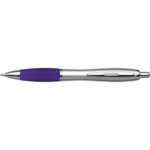 Kugelschreiber aus Kunststoff Cardiff (Art.-Nr. CA795694) - Kugelschreiber aus Kunststoff, Metall-Cl...