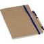 Notizbuch aus recyceltem Karton (A5) Theodore (kobaltblau) (Art.-Nr. CA798061)