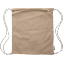 Kordelzugtasche aus recycelter Baumwolle Joy (khaki) (Art.-Nr. CA814281)