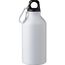 Recycelte Aluminiumflasche (400 ml) Myles (weiß) (Art.-Nr. CA850636)
