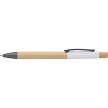 Bambus-Kugelschreiber Cesar (weiß) (Art.-Nr. CA850880)
